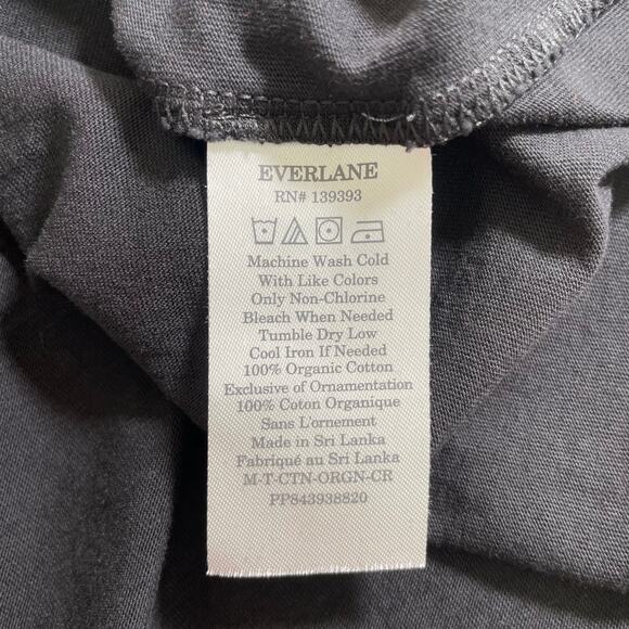 EVERLANE New Men's Organic Cotton Short Sleeve Crew Neck T Shirt Black Size XL - Picture 7 of 8